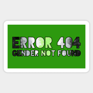 Error 404 - Gender Not Found Sticker